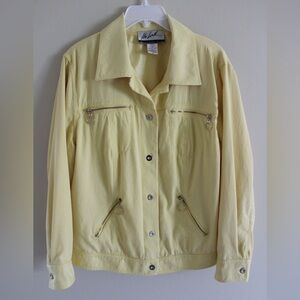 Pastel Yellow Jacket Size 16